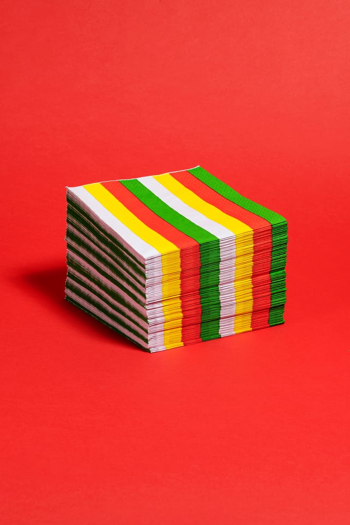 Servilletas de papel Vuokko 33x33 cm, 20-pack, Pieni 4-raita Arabia
