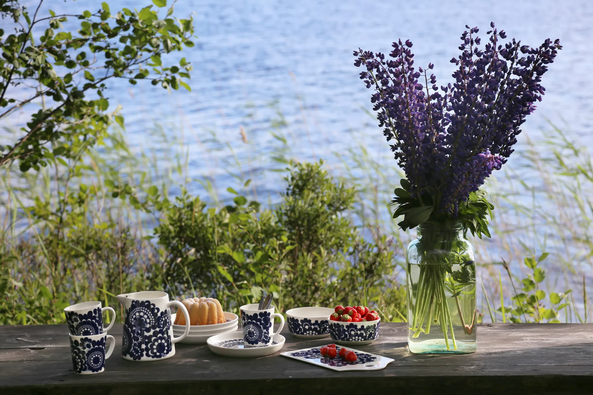 Set mixto tazas Pagrandeaali & Esteri Arabia 2 piezas, azul Arabia
