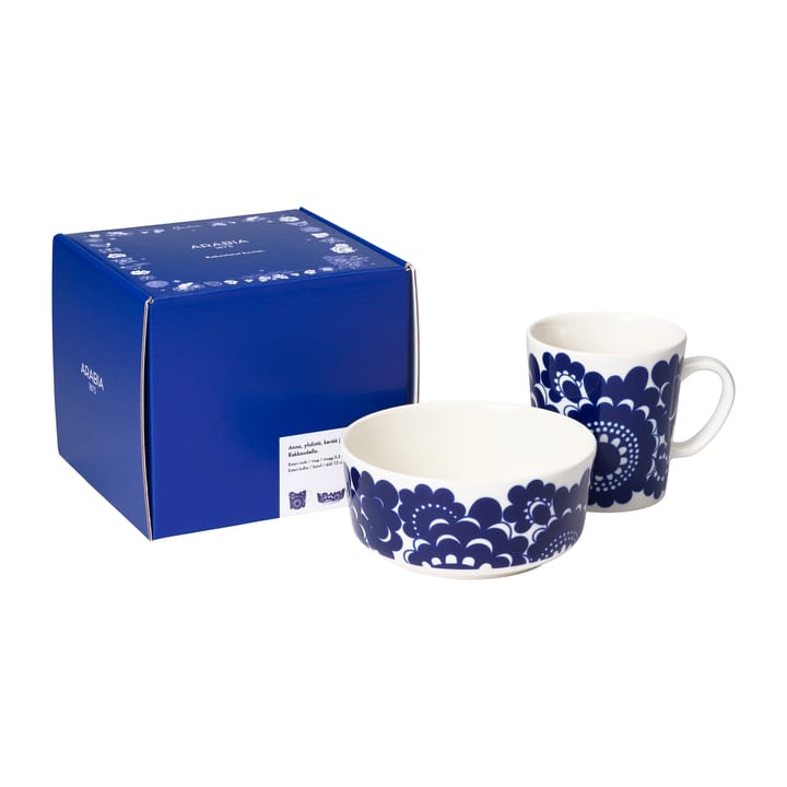 Taza 30 cl y Bol Ø13 cm Esteri, azul Arabia