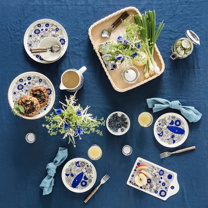 Taza 30 cl y Plato Ø19 cm Pastoraali, azul Arabia