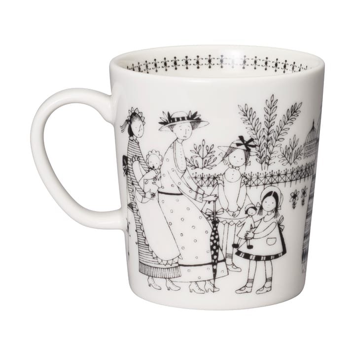 Taza Emilia 30 cl, Negro-blanco Arabia
