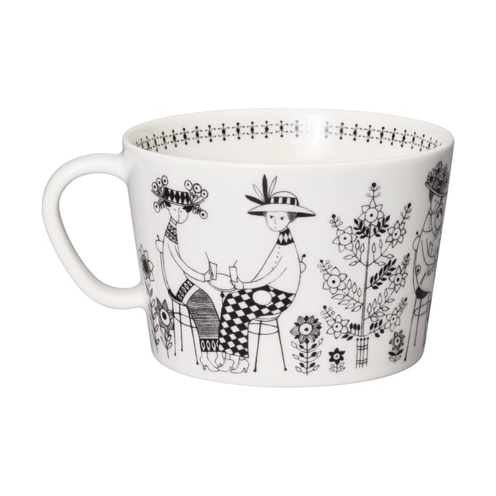 Taza Emilia 40 cl, Negro-blanco Arabia