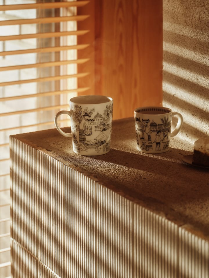 Taza Emilia 50 cl, Negro-blanco Arabia