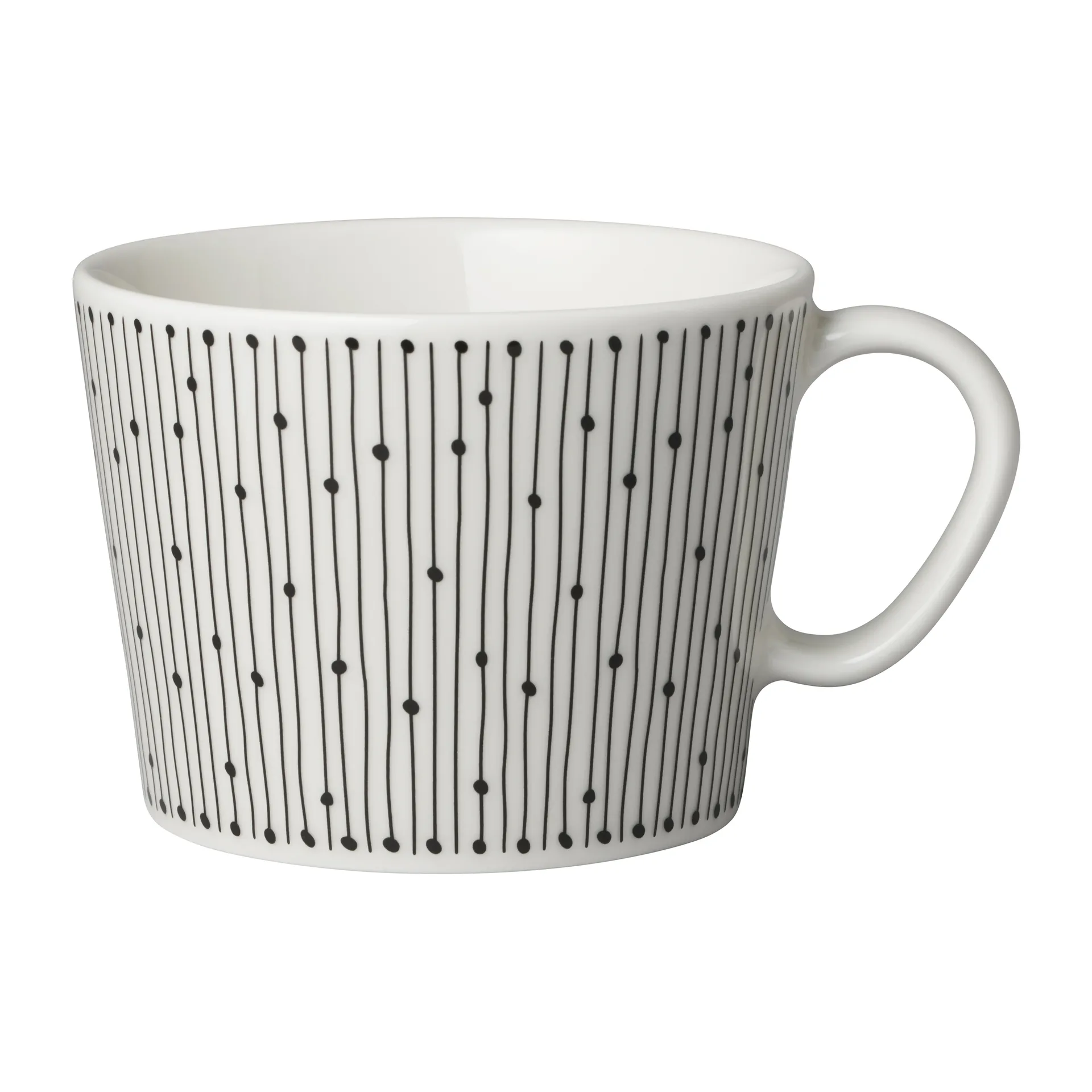 Taza Mainio Sarastus 17 cl, negro-blanco Arabia