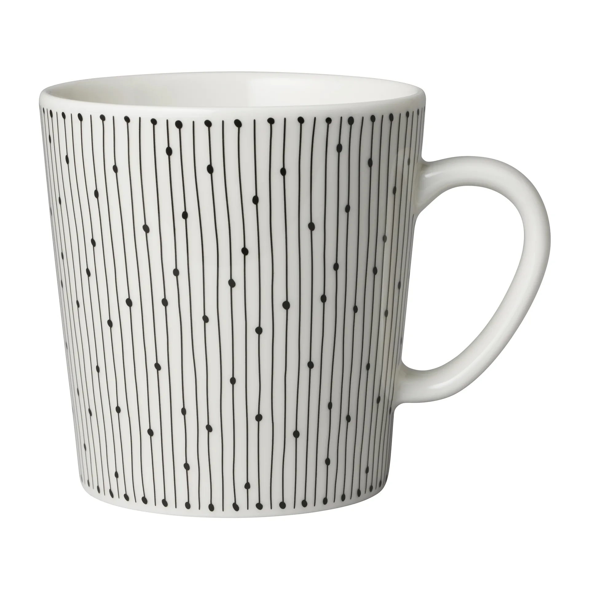 Taza Mainio Sarastus 30 cl, negro-blanco Arabia