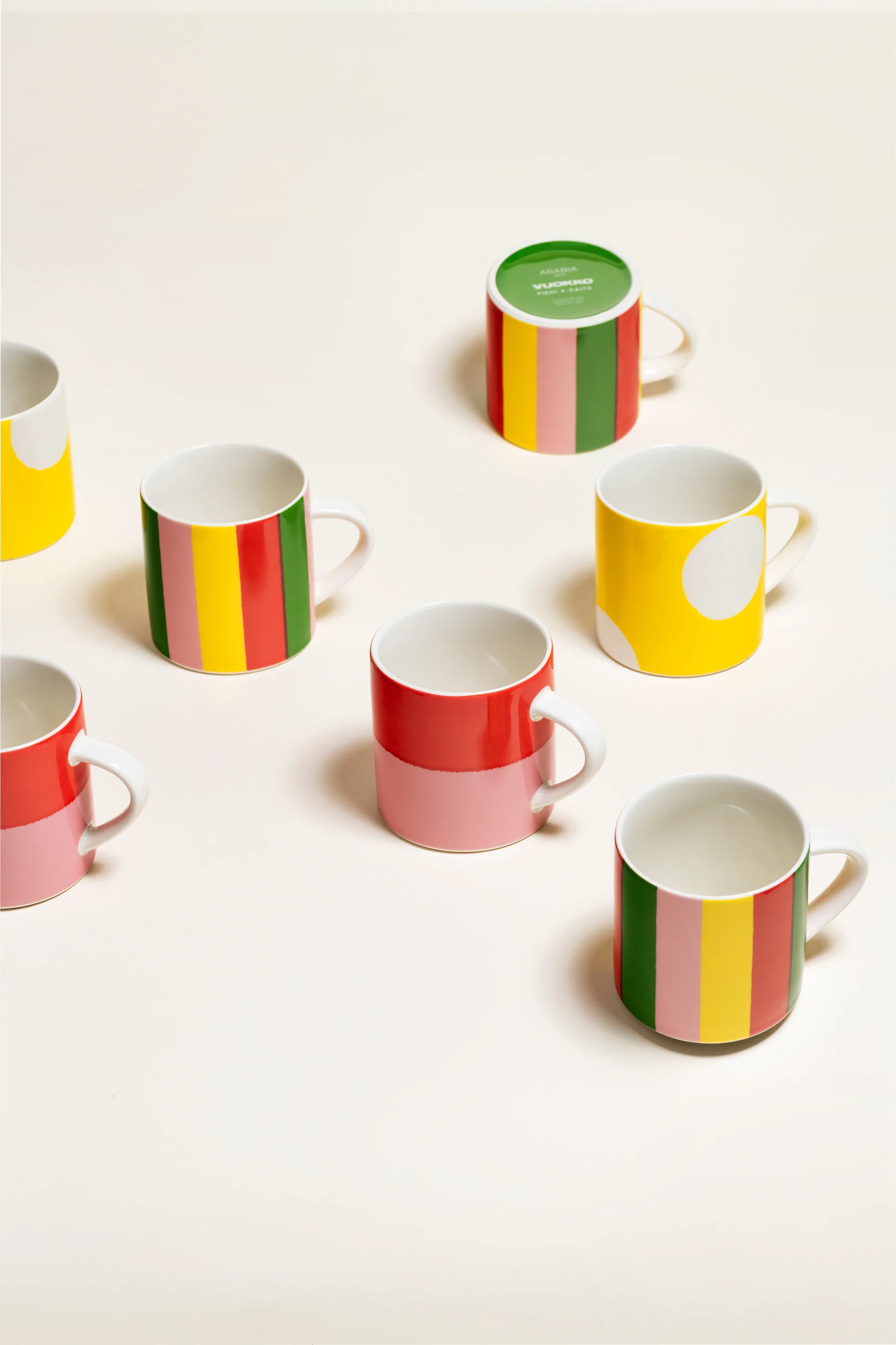 Taza Vuokko 35 cl, Amarillo craquelado Arabia