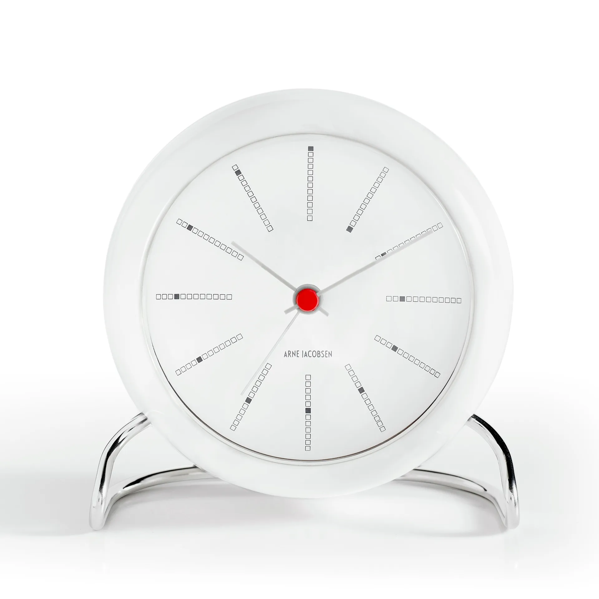 Despertador AJ Bankers, blanco Arne Jacobsen Clocks