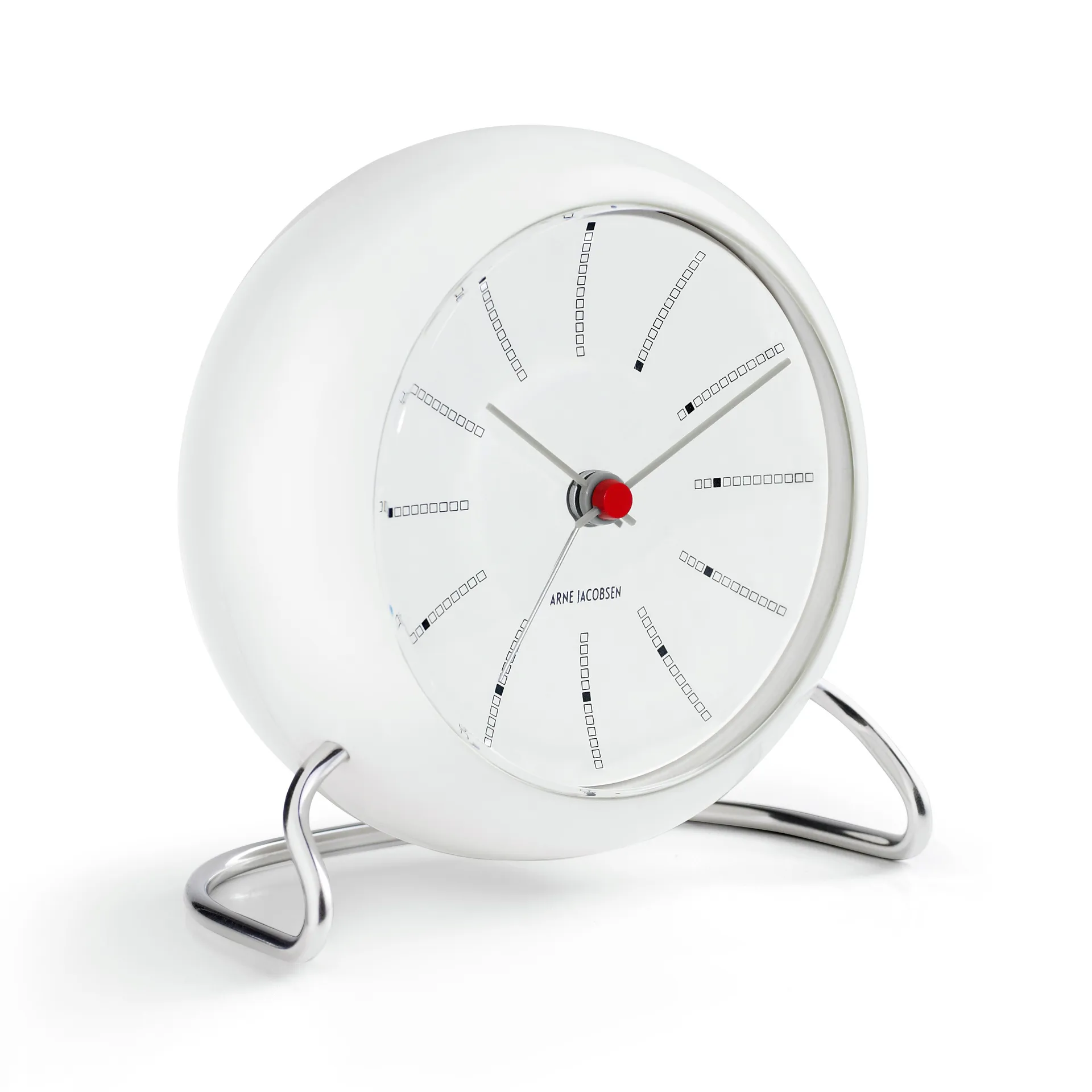 Despertador AJ Bankers, blanco Arne Jacobsen Clocks