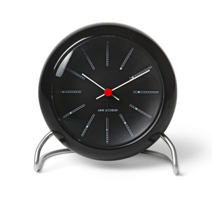 Despertador AJ Bankers - negro - Arne Jacobsen Clocks