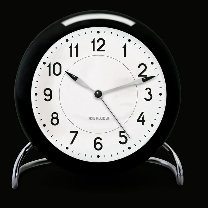 Despertador AJ Station, negro - negro - Arne Jacobsen Clocks