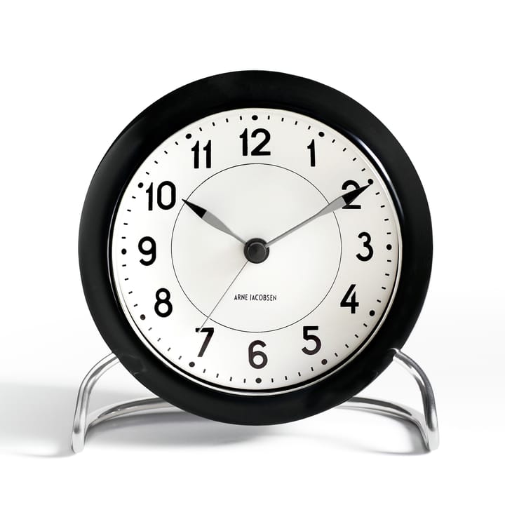 Despertador AJ Station, negro - negro - Arne Jacobsen Clocks