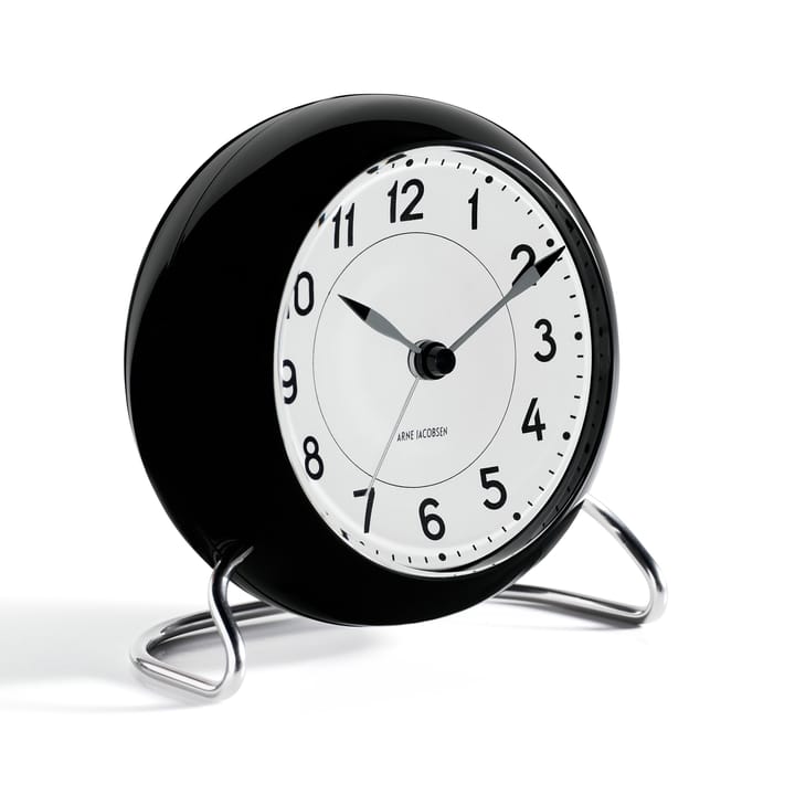 Despertador AJ Station, negro - negro - Arne Jacobsen Clocks