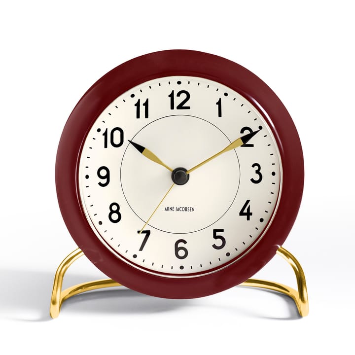 Despertador AJ Station, rojo - rojo - Arne Jacobsen Clocks