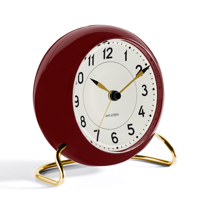 Despertador AJ Station, rojo, rojo Arne Jacobsen Clocks