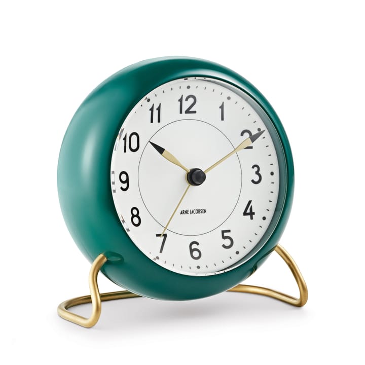 Despertador AJ Station, verde - verde - Arne Jacobsen Clocks