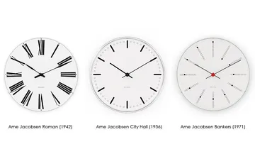 Reloj AJ City Hall - Blanco, Ø21 cm - Arne Jacobsen Clocks