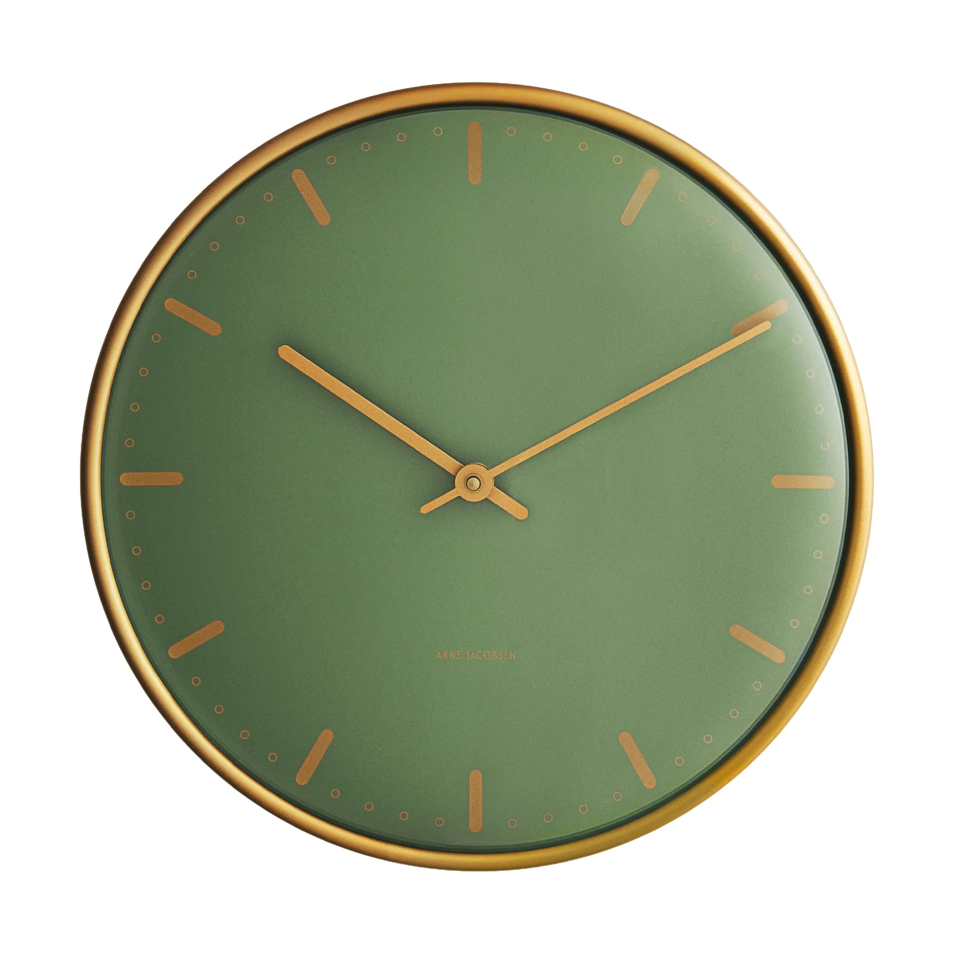 Reloj AJ City Hall, Verde, Ø29 cm Arne Jacobsen Clocks