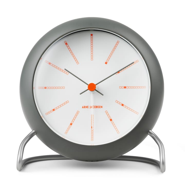 Reloj de mesa AJ Bankers Ø11 cm - gris oscuro - Arne Jacobsen Clocks