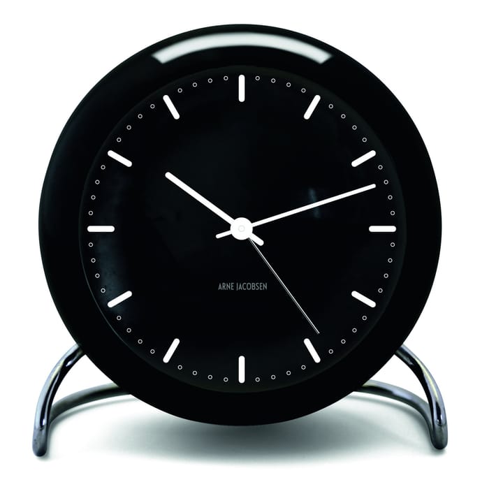 Reloj de mesa AJ City Hall - negro - Arne Jacobsen Clocks