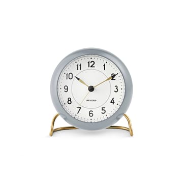 Reloj de mesa AJ Station 12 cm - gris-blanco - Arne Jacobsen Clocks