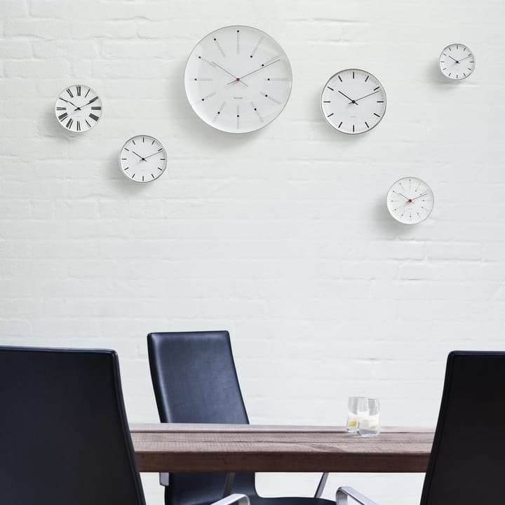 Reloj de pared AJ Bankers, Ø 12 cm Arne Jacobsen Clocks