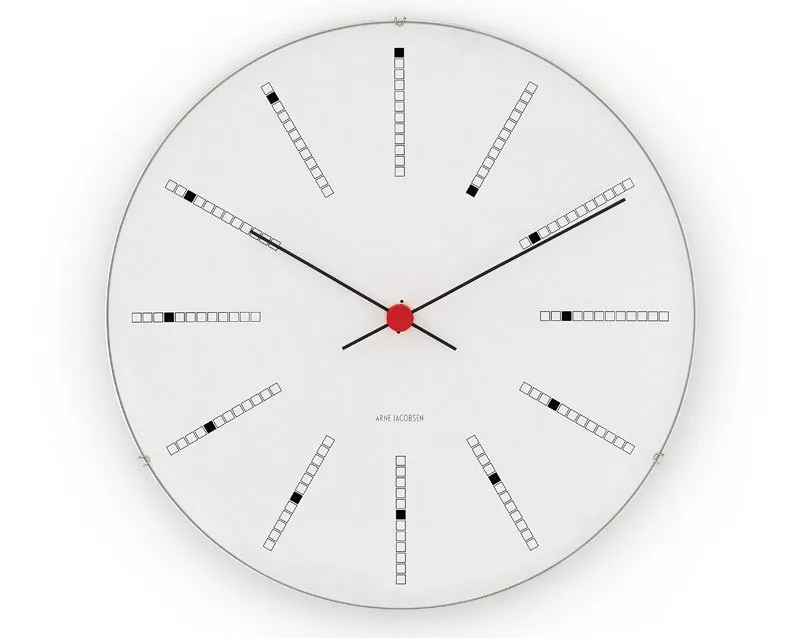 Reloj de pared AJ Bankers, Ø 21 cm Arne Jacobsen Clocks
