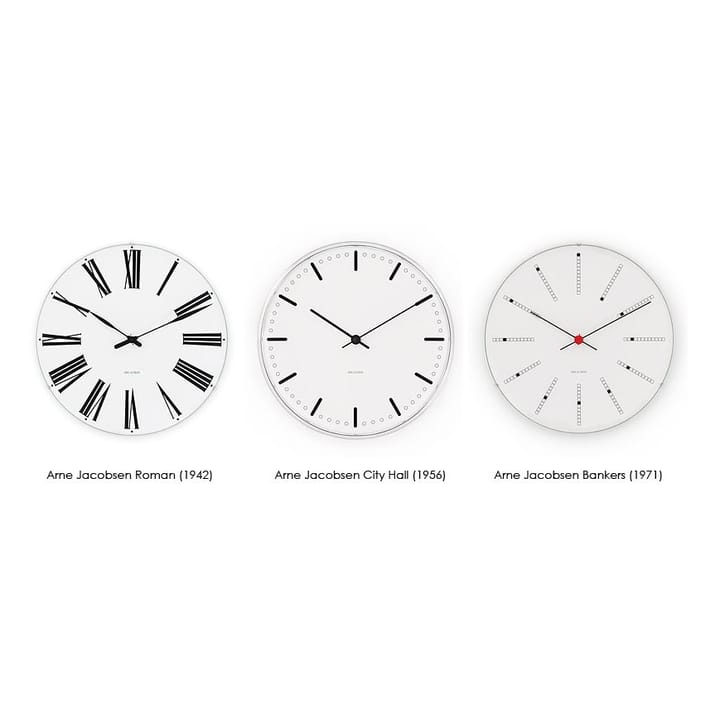 Reloj de pared AJ Bankers - Ø 29 cm - Arne Jacobsen Clocks