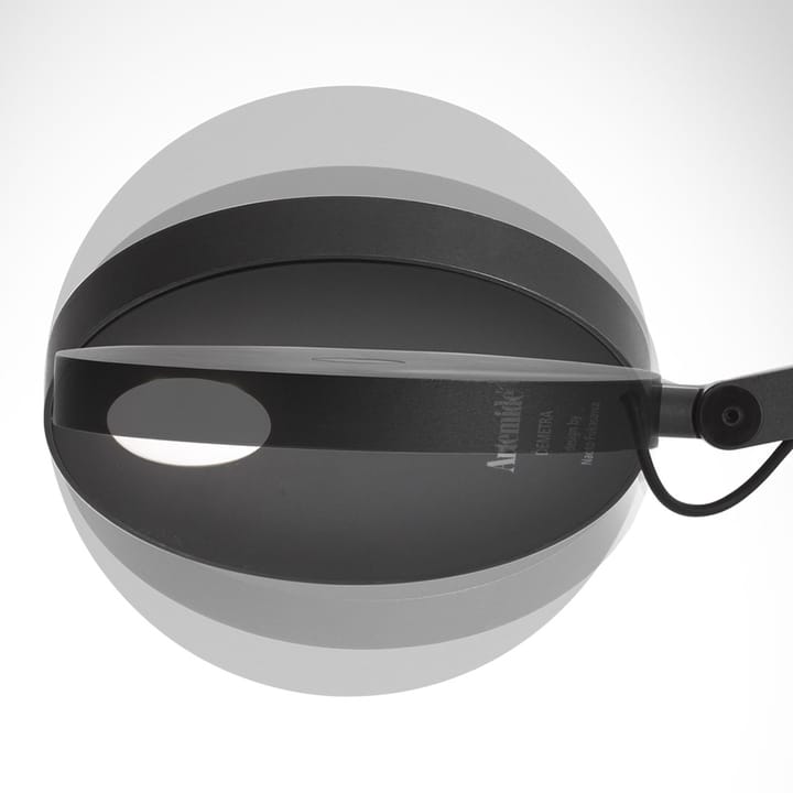 Demetra lámpara de mesa, negro brillante Artemide