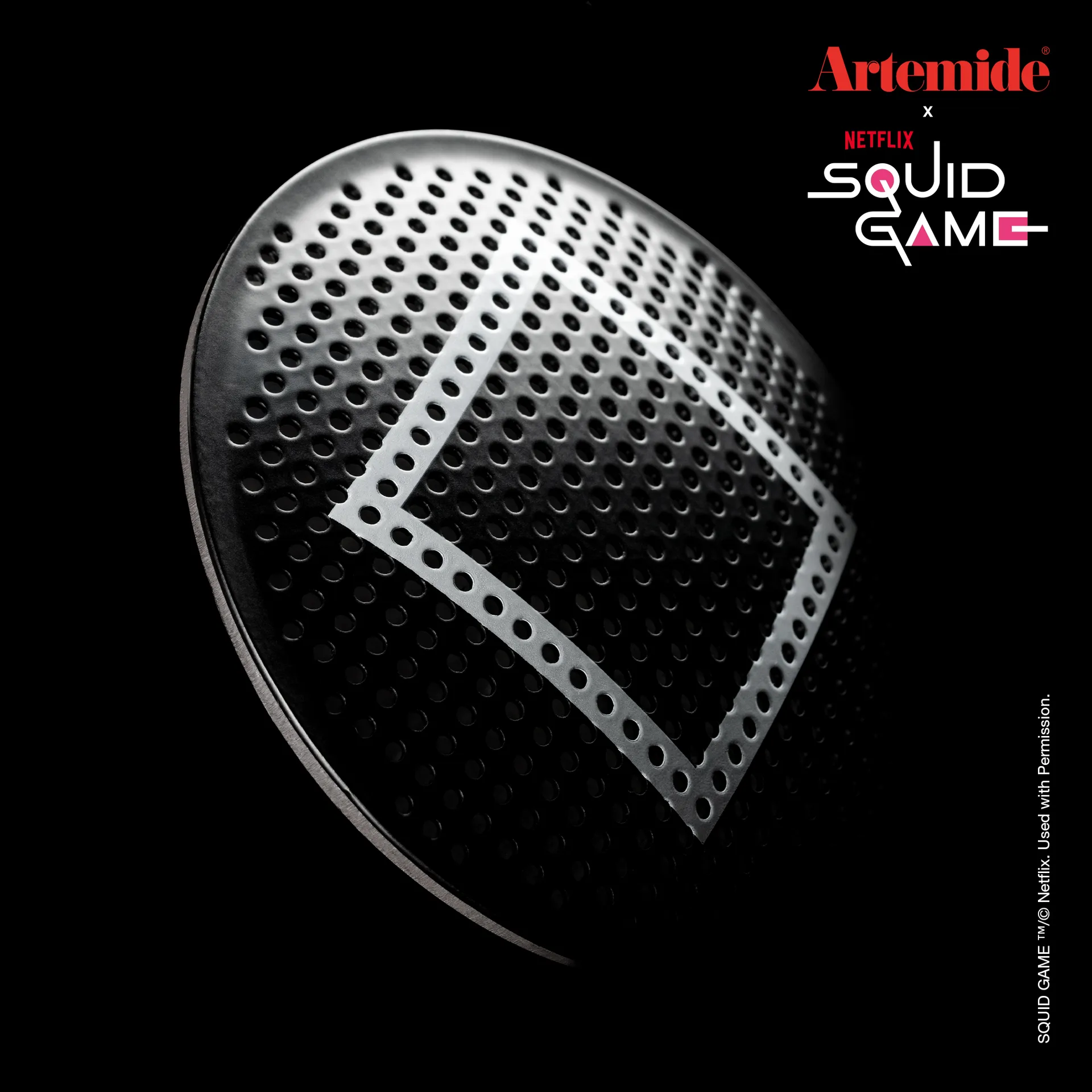 Eclisse x Squid Game Lámpara de mesa Special Edition, Guard black Artemide