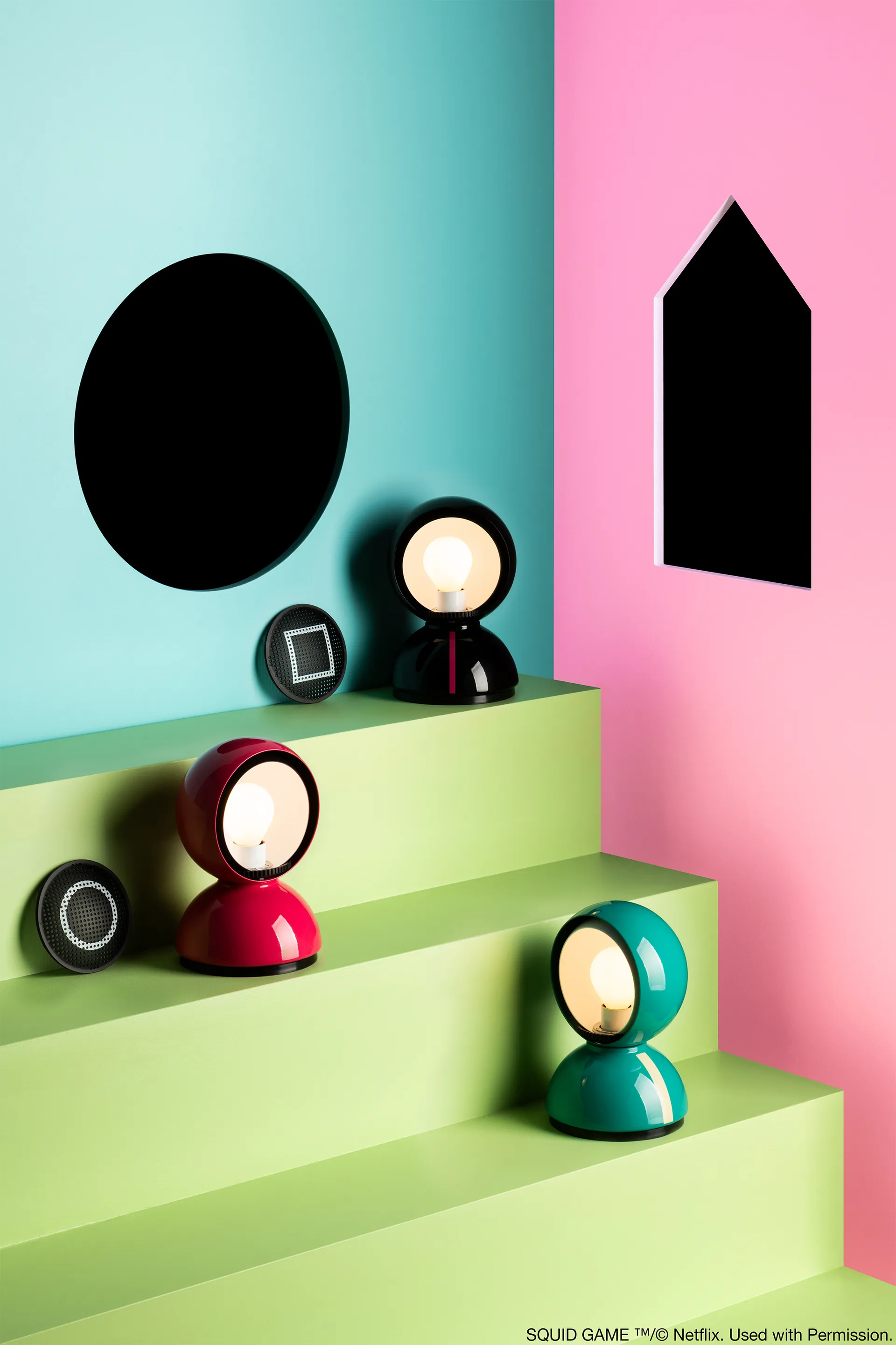 Eclisse x Squid Game Lámpara de mesa Special Edition, Player Artemide