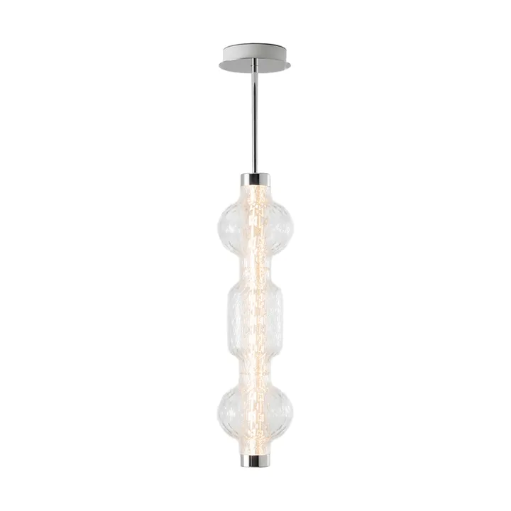 Lámpara colgante vertical Alambicco - 3 tulipas de cristal - Artemide