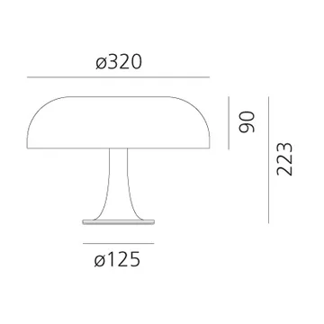Lámpara de mesa Nessino - Ruby red - Artemide