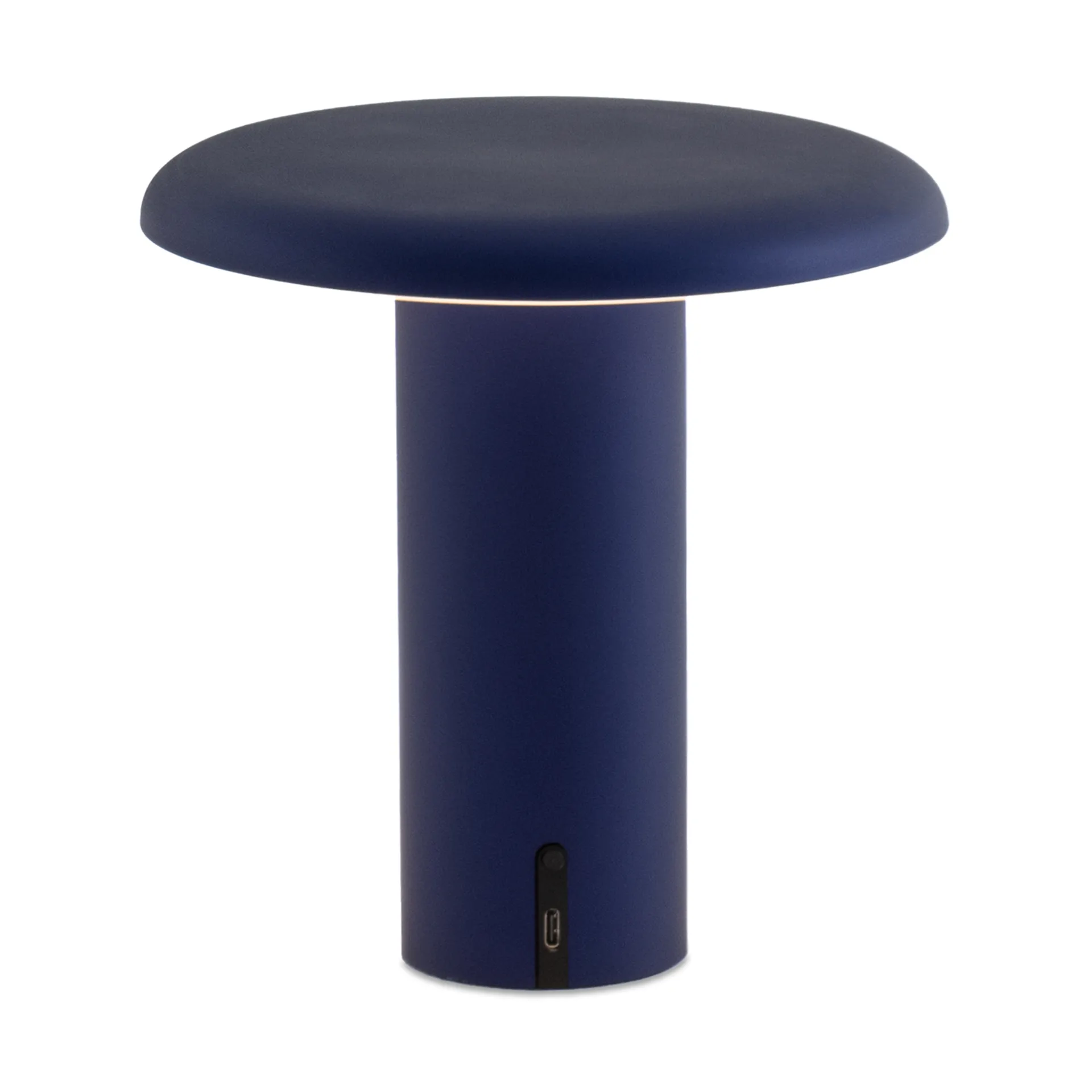 Lámpara de mesa portátil Takku de 19 cm, Anodizado azul Artemide