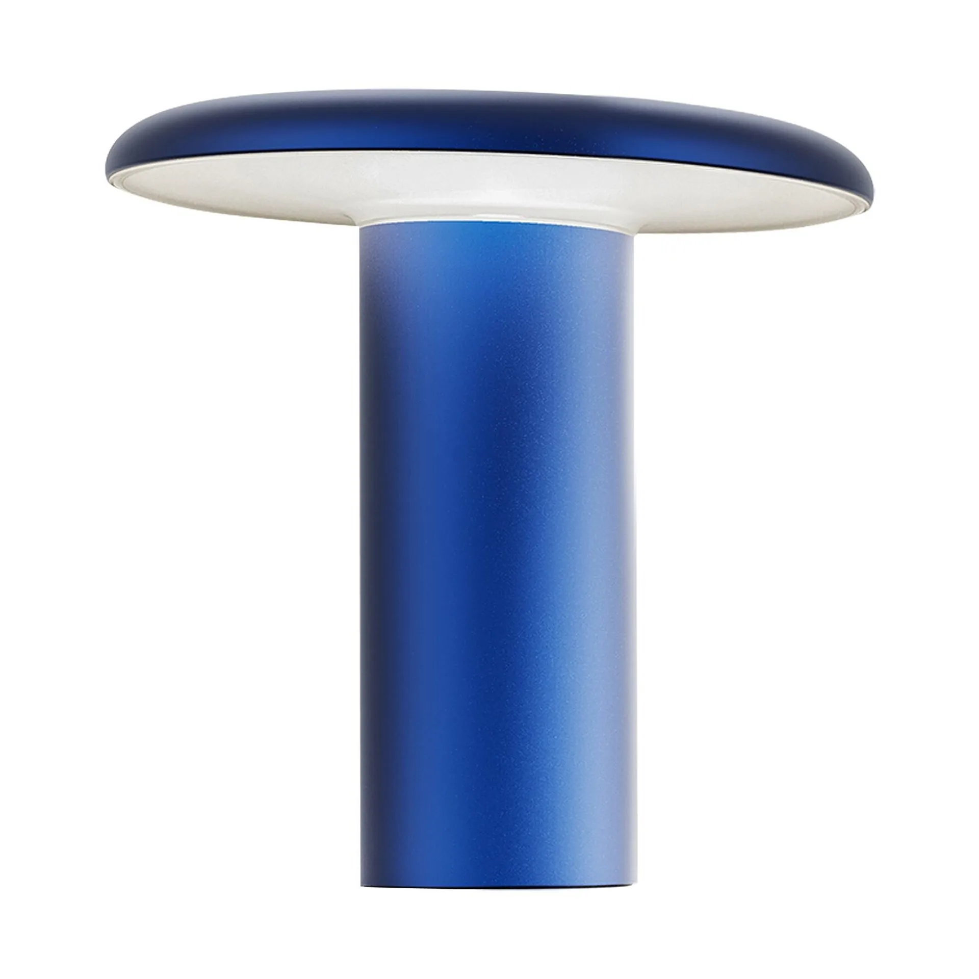 Lámpara de mesa portátil Takku de 19 cm, Anodizado azul Artemide