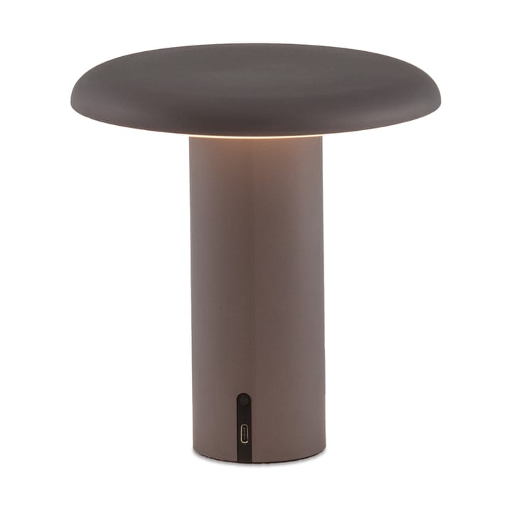 Lámpara de mesa portátil Takku de 19 cm - Anodizado gris - Artemide