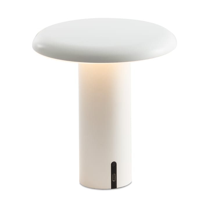 Lámpara de mesa portátil Takku de 19 cm - Blanco barnizado - Artemide