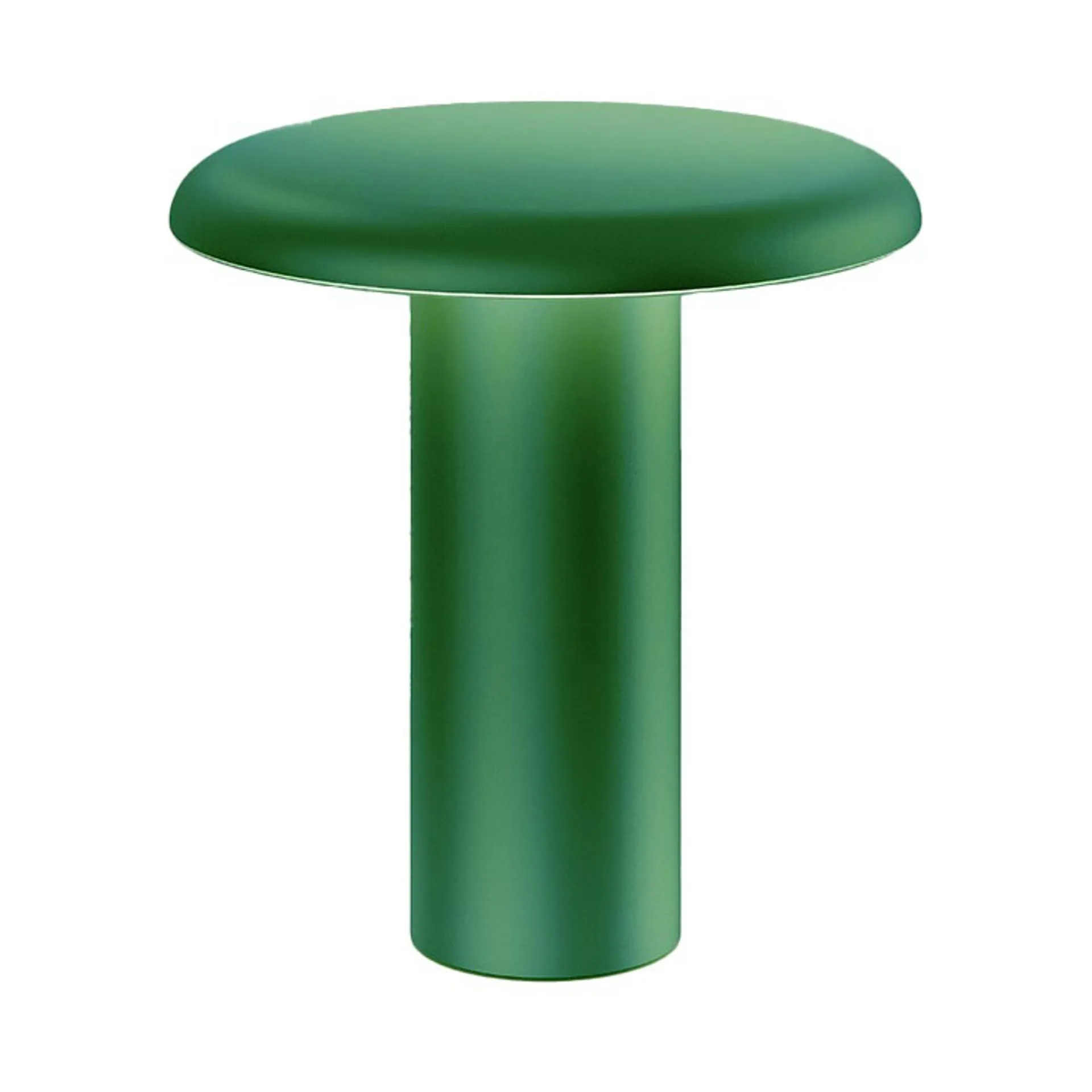 Lámpara de mesa portátil Takku de 19 cm, Verde anodizado Artemide