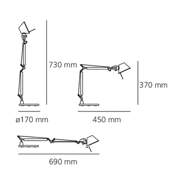 Lámpara de mesa Tolomeo micro - Ruby red - Artemide