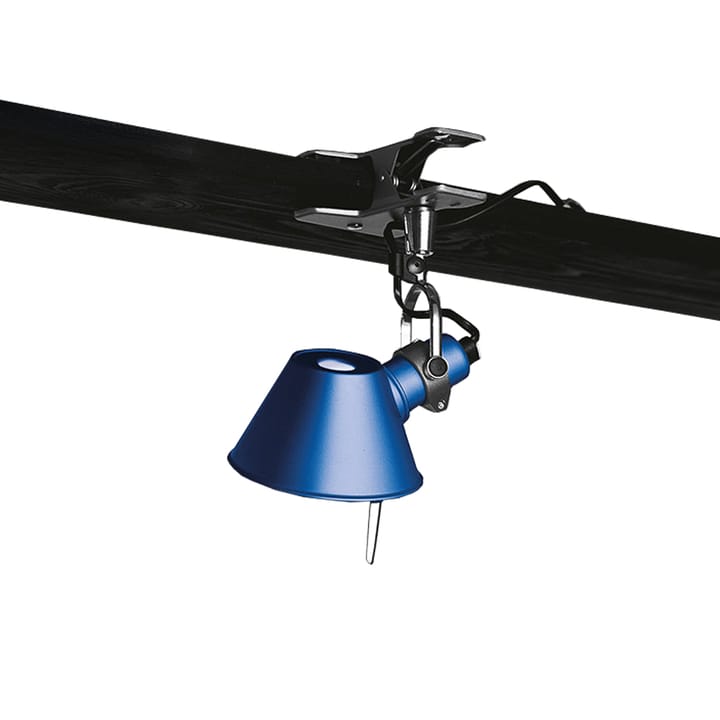 Lámpara de pared Tolomeo Micro Pinza con soporte de pinza - azul - Artemide