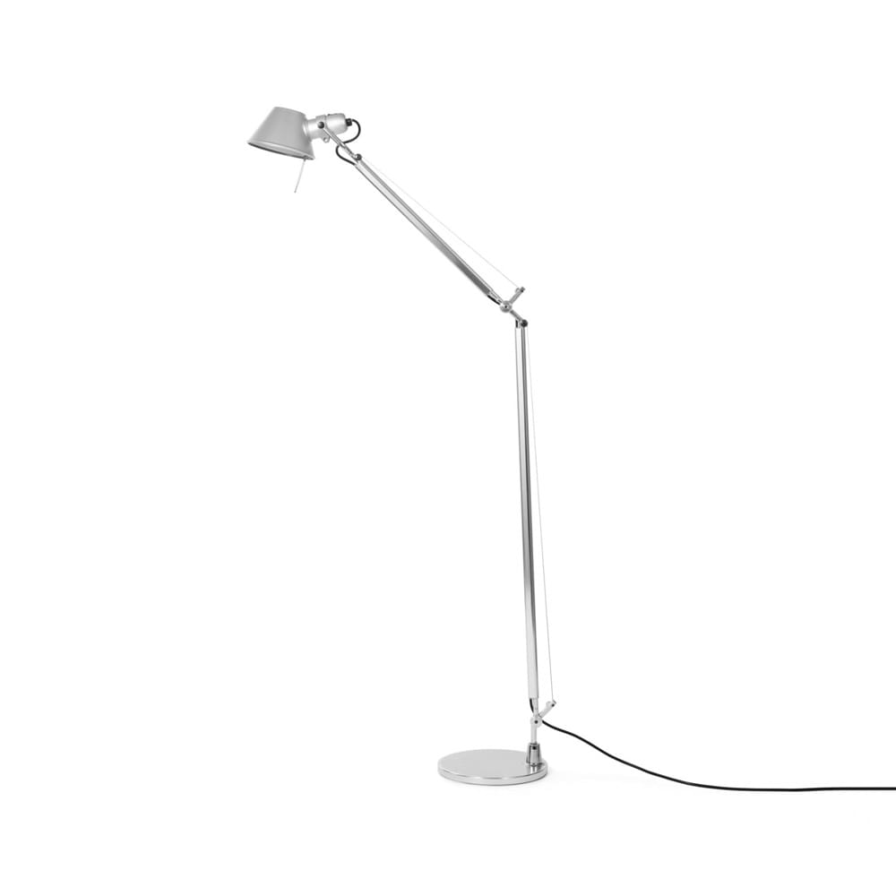 Lámpara de pie Tolomeo Reading E27, aluminio Artemide