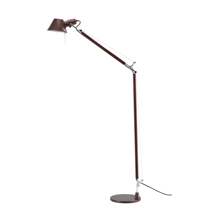 Lámpara de pie Tolomeo Reading E27 special edition - Brown metallic - Pie de lámpara - Artemide