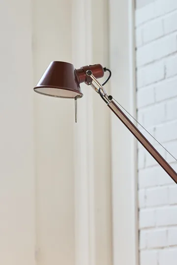 Lámpara de pie Tolomeo Reading E27 special edition - Brown metallic - Pie de lámpara - Artemide