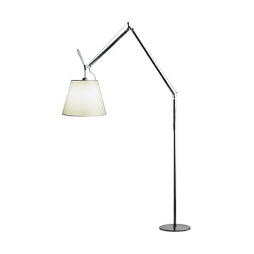 Tolomeo Mega lámpara de pie - pergamino-negro, ø42cm - Artemide