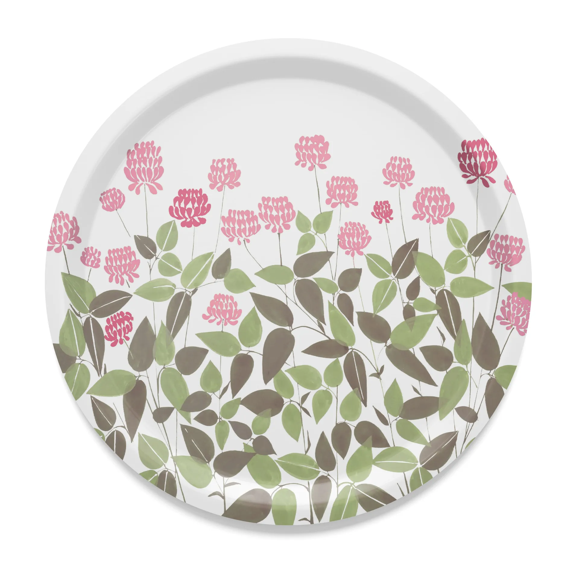 Bandeja Ängsmark Ø31 cm, Verde-Rosa Arvidssons Textil