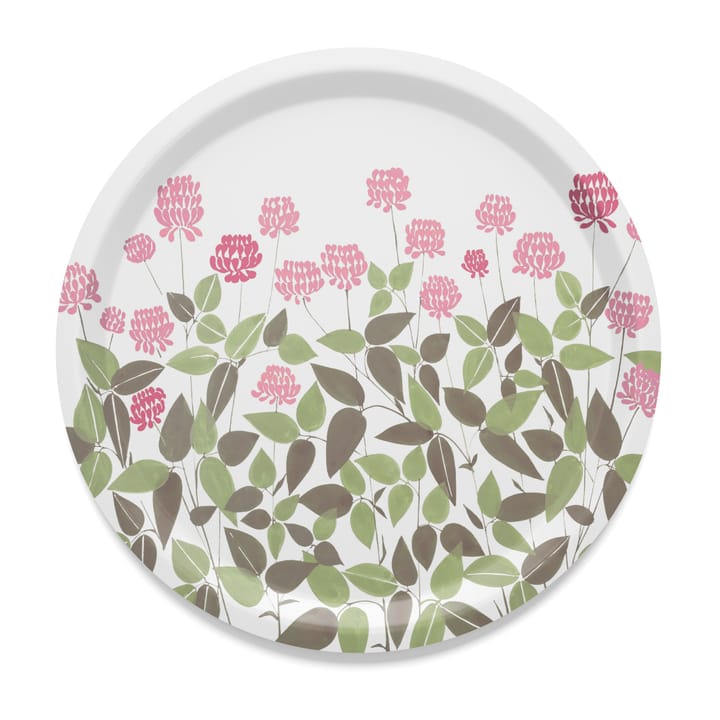 Bandeja Ängsmark Ø31 cm - Verde-Rosa - Arvidssons Textil