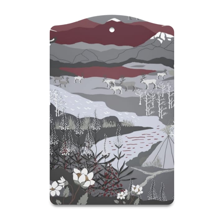Bandeja de servir Fjällvandring 20x30 cm, Gris-Rojo vino Arvidssons Textil