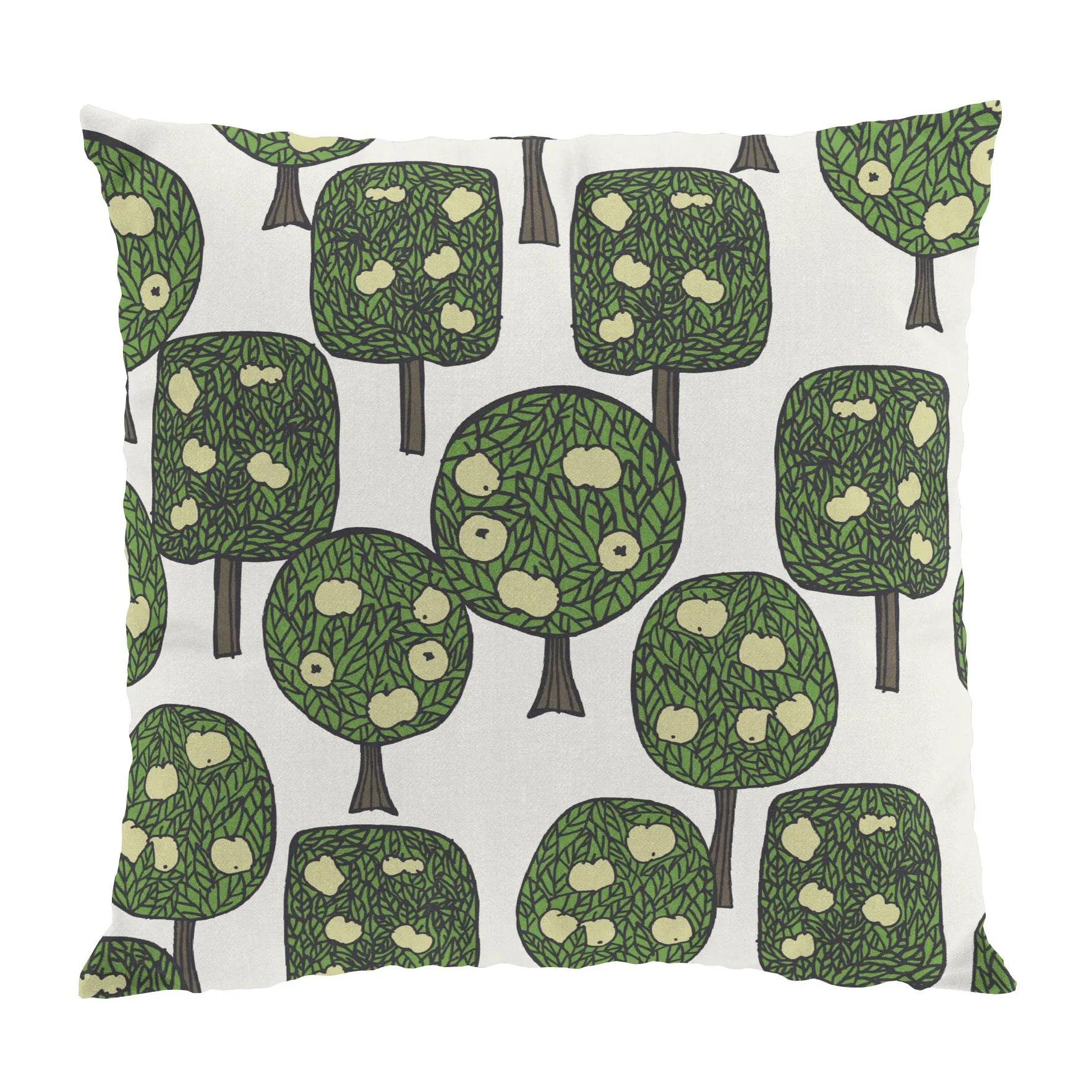 Funda de cojín Äppelskogen 47x47 cm, Verde claro Arvidssons Textil