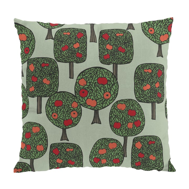 Funda de cojín Äppelskogen 47x47 cm - Verde-Rojo - Arvidssons Textil