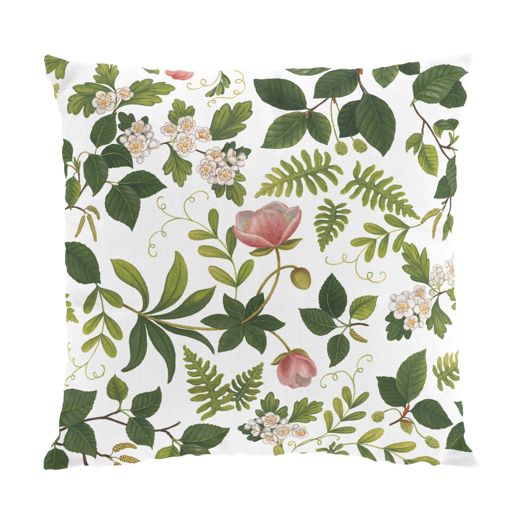 Funda de cojín Blomsterlund 47x47 cm, Verde Arvidssons Textil
