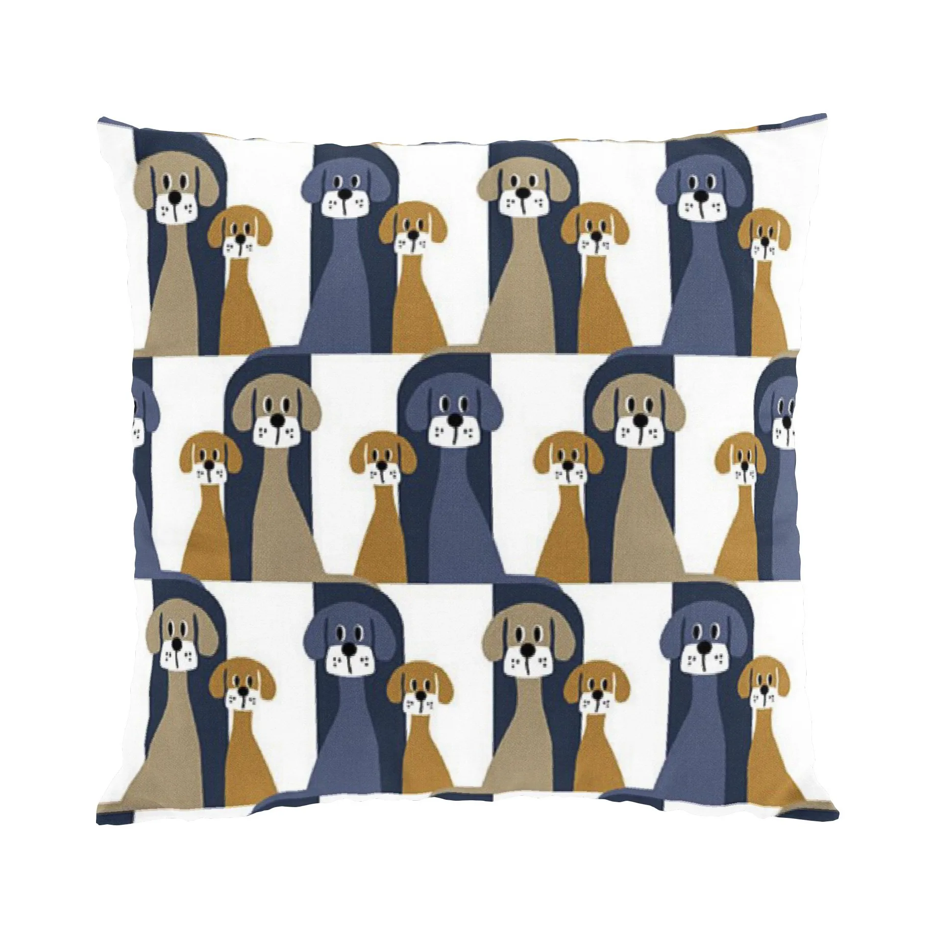 Funda de cojín Buster 47x47 cm, azul-beige Arvidssons Textil